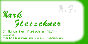 mark fleischner business card